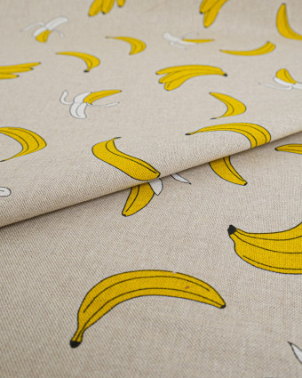 Tissu Effet Lin Banane - Mercerine