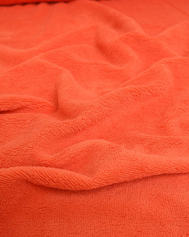 Eponge bambou au mètre : Tissu Eponge Bambou Flamingo Lou - Mercerine