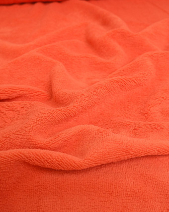 Eponge bambou au mètre : Tissu Eponge Bambou Flamingo Lou - Mercerine