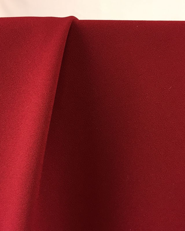 Crêpe léger Dolce rouge bordeaux x10cm -  Mercerine
