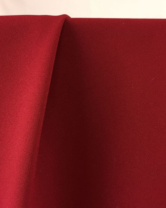 Crêpe léger Dolce rouge bordeaux x10cm -  Mercerine