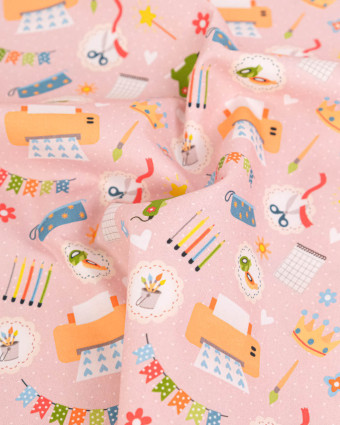 Popeline de Coton Imprimée DIY