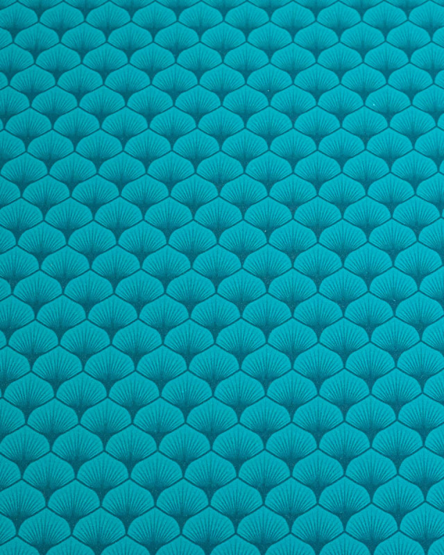 Popeline de coton Osaka Bleu Vert - Mercerine