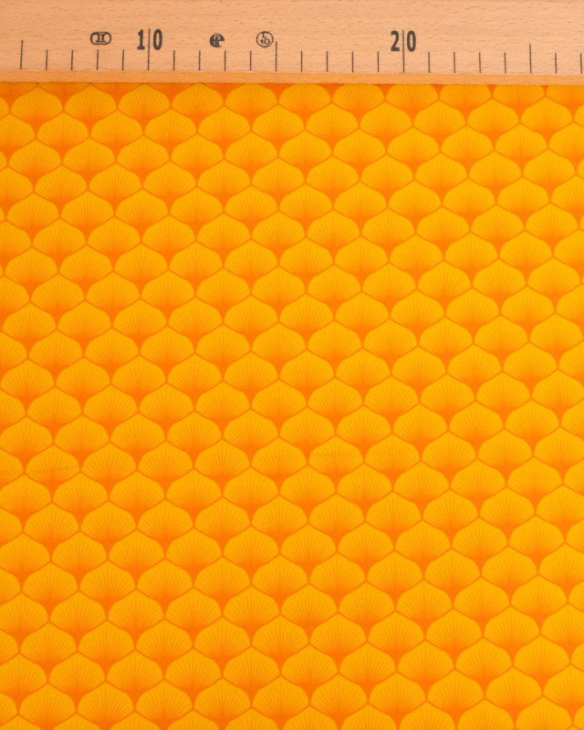 Popeline de coton Osaka Orange - Mercerine