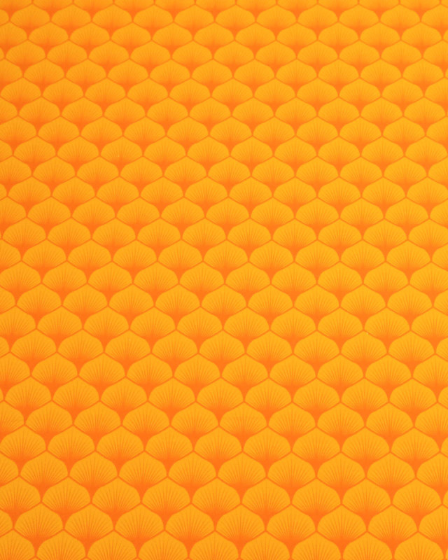 Popeline de coton Osaka Orange - Mercerine