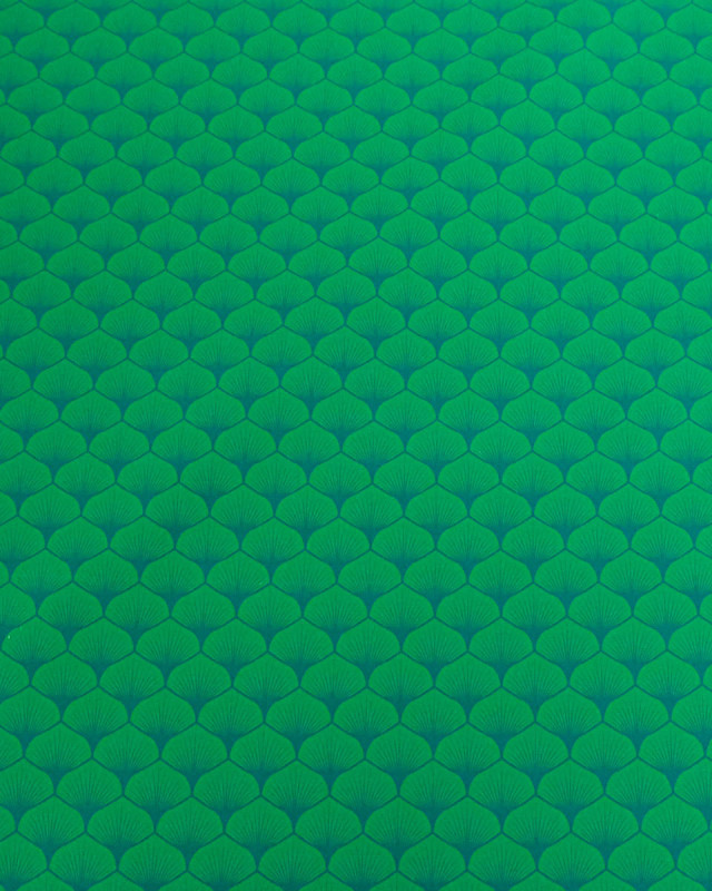 Popeline de coton Osaka Vert - Mercerine