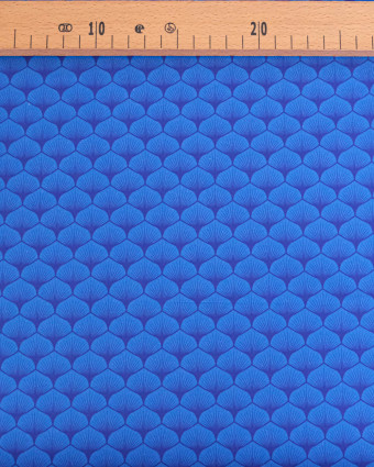 Popeline de coton Osaka Bleu - Mercerine