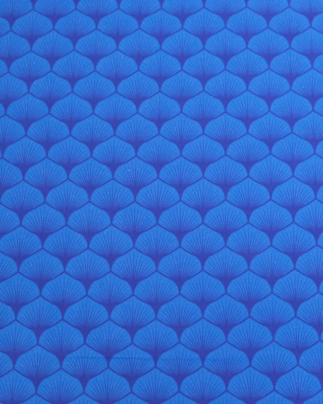 Popeline de coton Osaka Bleu - Mercerine