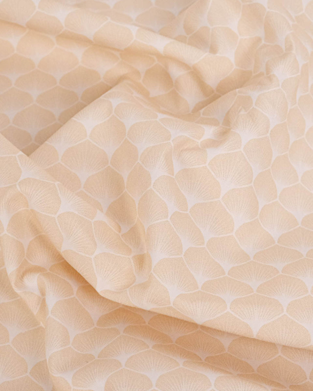 Popeline de coton Osaka Beige - Mercerine