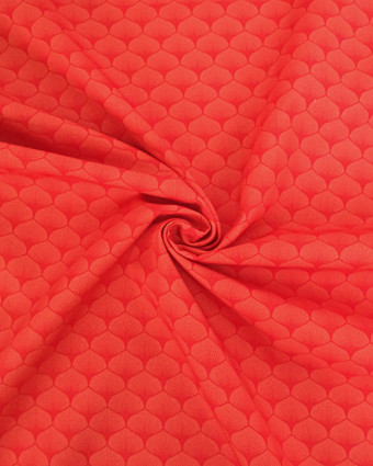 Popeline de coton Osaka Rouge