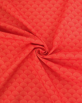Popeline de coton Osaka Rouge