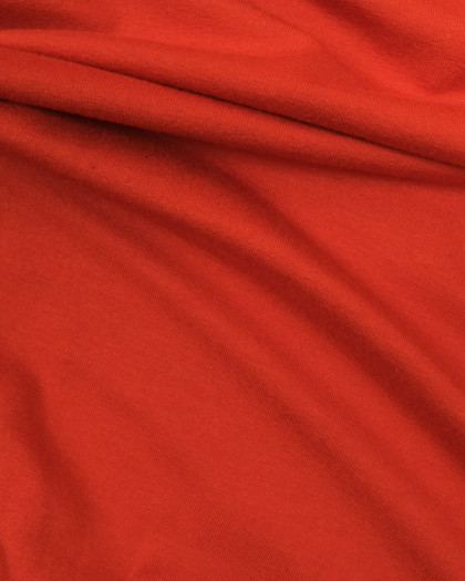 Jersey Viscose Orange  oeko tex Julia - par 10cm -  Mercerine
