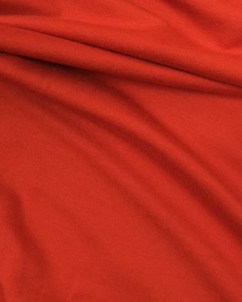 Jersey Viscose Orange  oeko tex Julia - par 10cm -  Mercerine