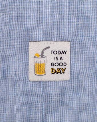 Etiquettes à Coudre Ikatee Today is a good day - Mercerine