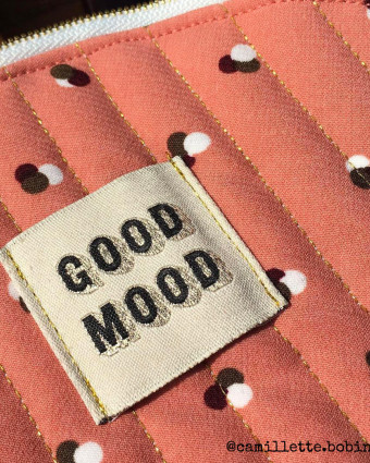 Etiquettes à Coudre Ikatee Good Mood - Mercerine