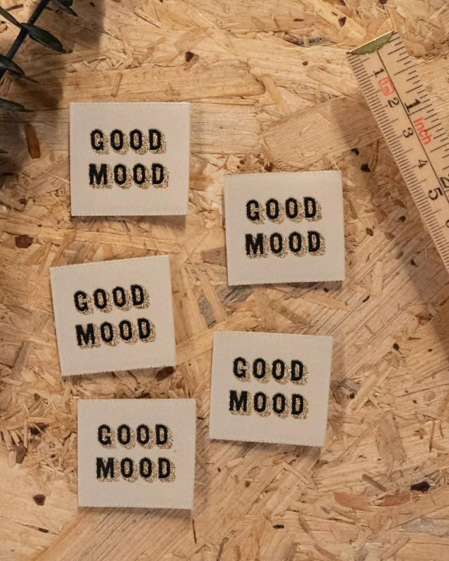 Etiquettes à Coudre Ikatee Good Mood - Mercerine