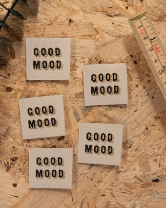 Etiquettes à Coudre Ikatee Good Mood - Mercerine