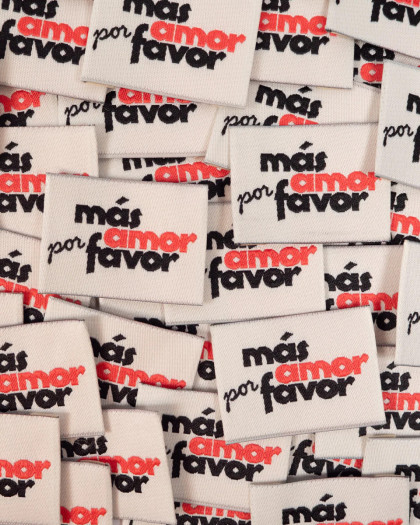 Etiquettes à Coudre Ikatee Mas Amor Por Favor