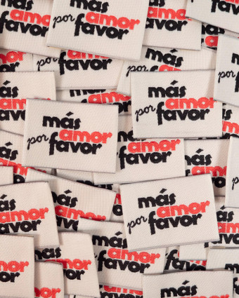 Etiquettes à Coudre Ikatee Mas Amor Por Favor