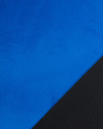 Tissu Velours Epais Ameublement Bleu Royal Elise - Mercerine