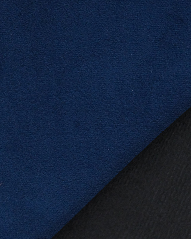 Tissu Velours Epais Ameublement Navy Elise - Mercerine