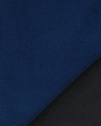 Tissu Velours Epais Ameublement Navy Elise - Mercerine