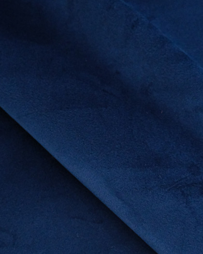 Tissu Velours Epais Ameublement Navy - Mercerine