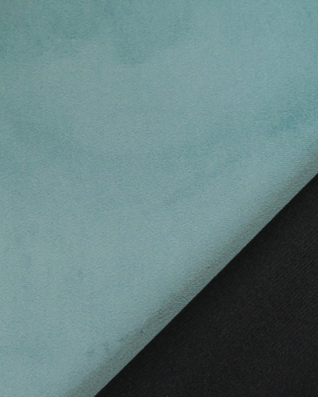Tissu Velours Epais Ameublement Sauge Elise - Mercerine