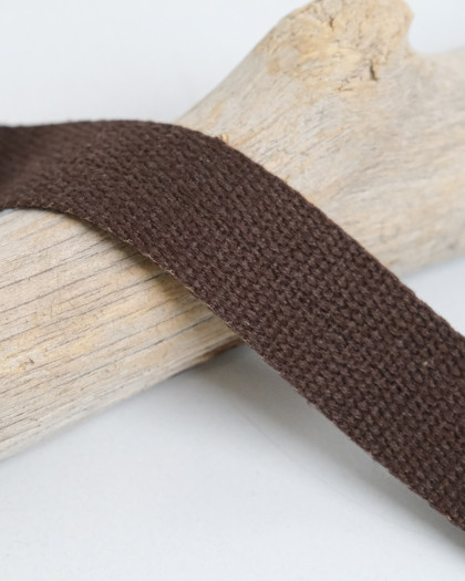 Sangle Coton Marron Foncée - Mercerine