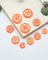 Bouton Bourrelet Vernis - Orange