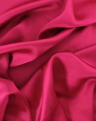 Tissu Satin Fuchsia - Mercerine