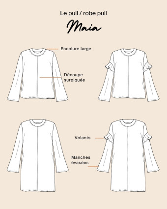 Patron Pull & Robe Pull MAIA - Majam - Mercerine