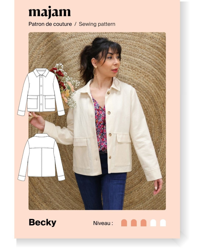 Patron Veste Becky - Majam - Mercerine