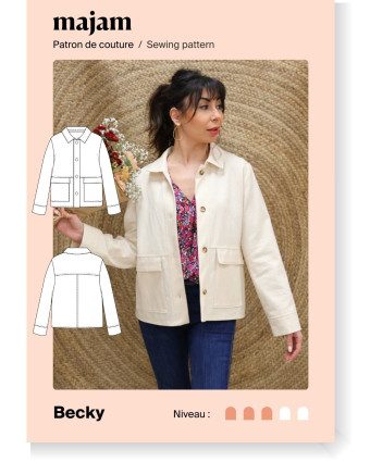 Patron Veste Becky - Majam - Mercerine