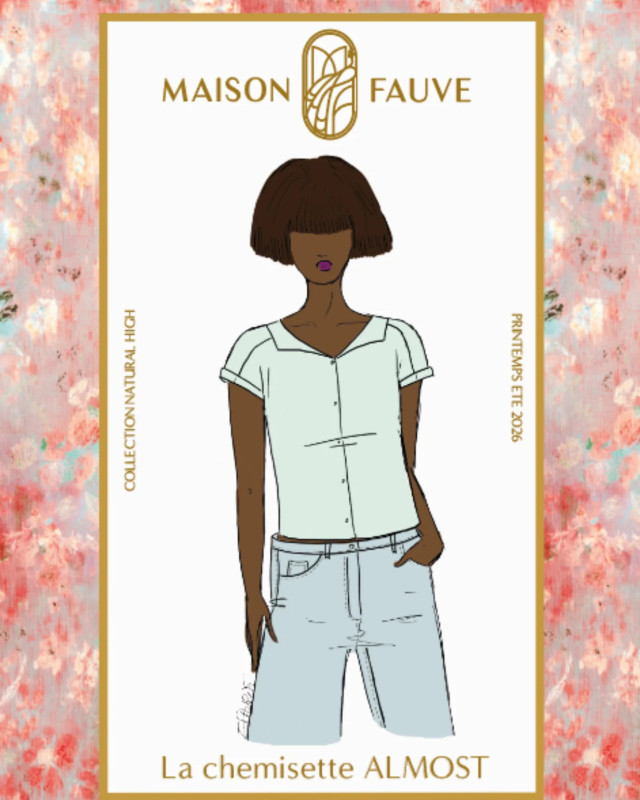 Patron Chemisette ALMOST - Maison Fauve | Mercerine