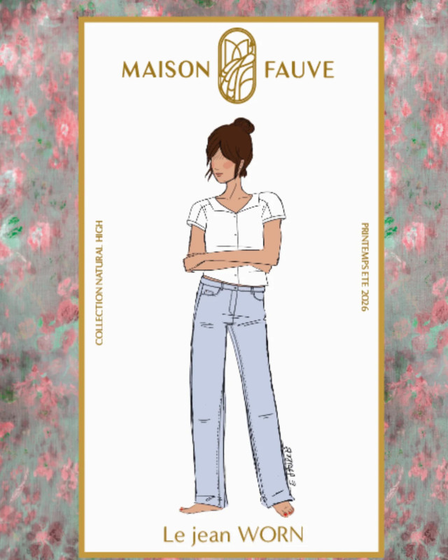 Patron Jean WORN - Maison Fauve | Mercerine