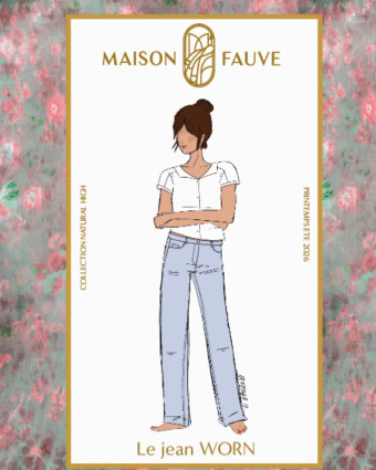 Patron Jean WORN - Maison Fauve | Mercerine