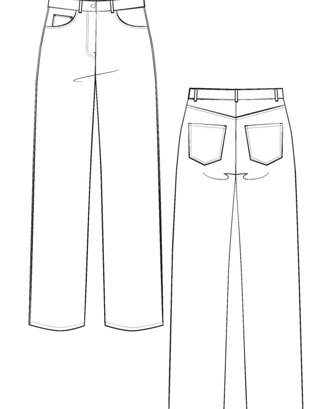 Patron Jean WORN - Maison Fauve | Mercerine