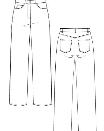 Patron Jean WORN - Maison Fauve | Mercerine