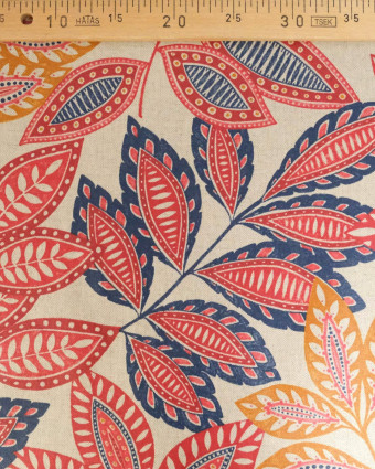 Tissu Enduit Sureau Rouge - Mercerine
