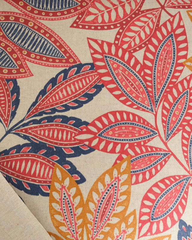 Tissu Enduit Sureau Rouge - Mercerine