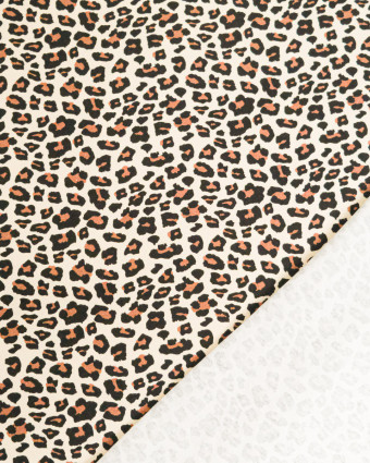 Jersey de Coton Imprimé Léopard - Mercerine