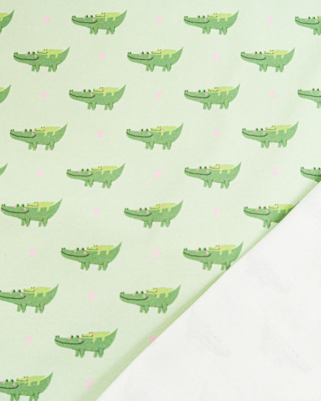 Jersey de Coton Imprimé Club Crocodile - Mercerine