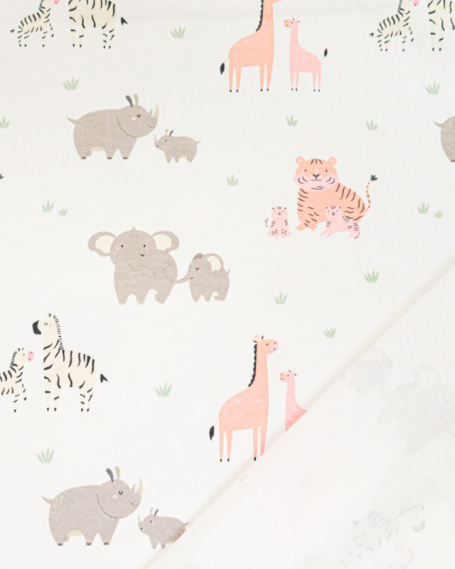 Jersey de Coton Imprimé Jungle Vibes - Mercerine
