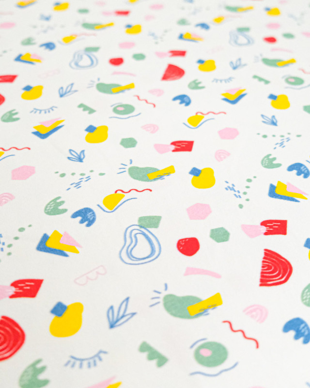 Jersey de Coton Imprimé Frutti - Mercerine