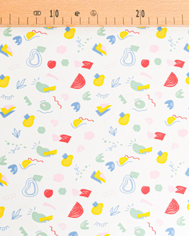 Jersey de Coton Imprimé Frutti - Mercerine