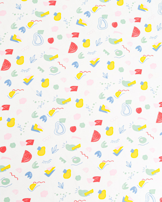 Jersey de Coton Imprimé Frutti - Mercerine