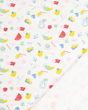 Jersey de Coton Imprimé Frutti - Mercerine