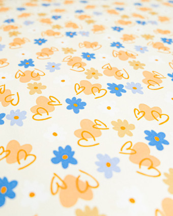 Jersey de Coton Imprimé Sweet Flowers - Mercerine