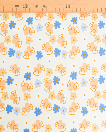 Jersey de Coton Imprimé Sweet Flowers - Mercerine